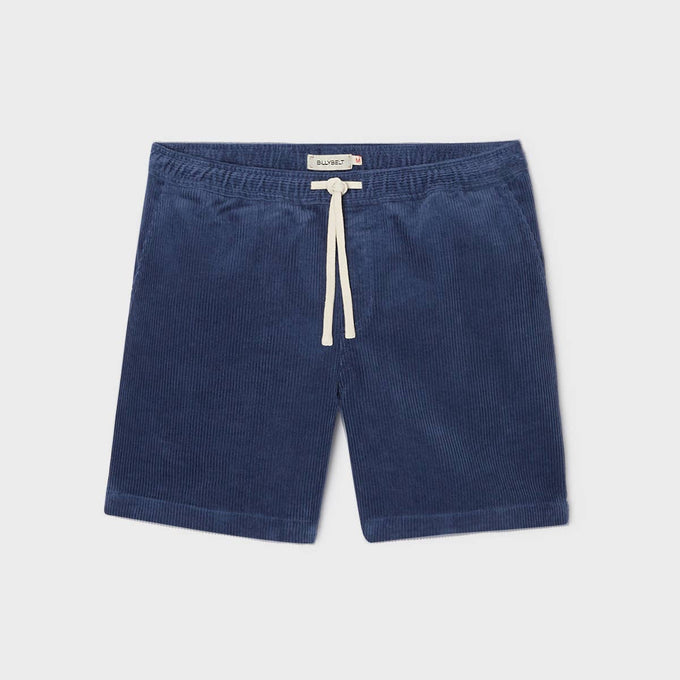 Pantaloncini in velluto blu navy Beach Horizon