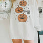 Felpa oversize con stampa zucche Halloween