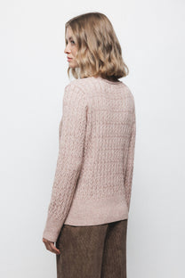 Maglione dolcevita a maglia strutturata