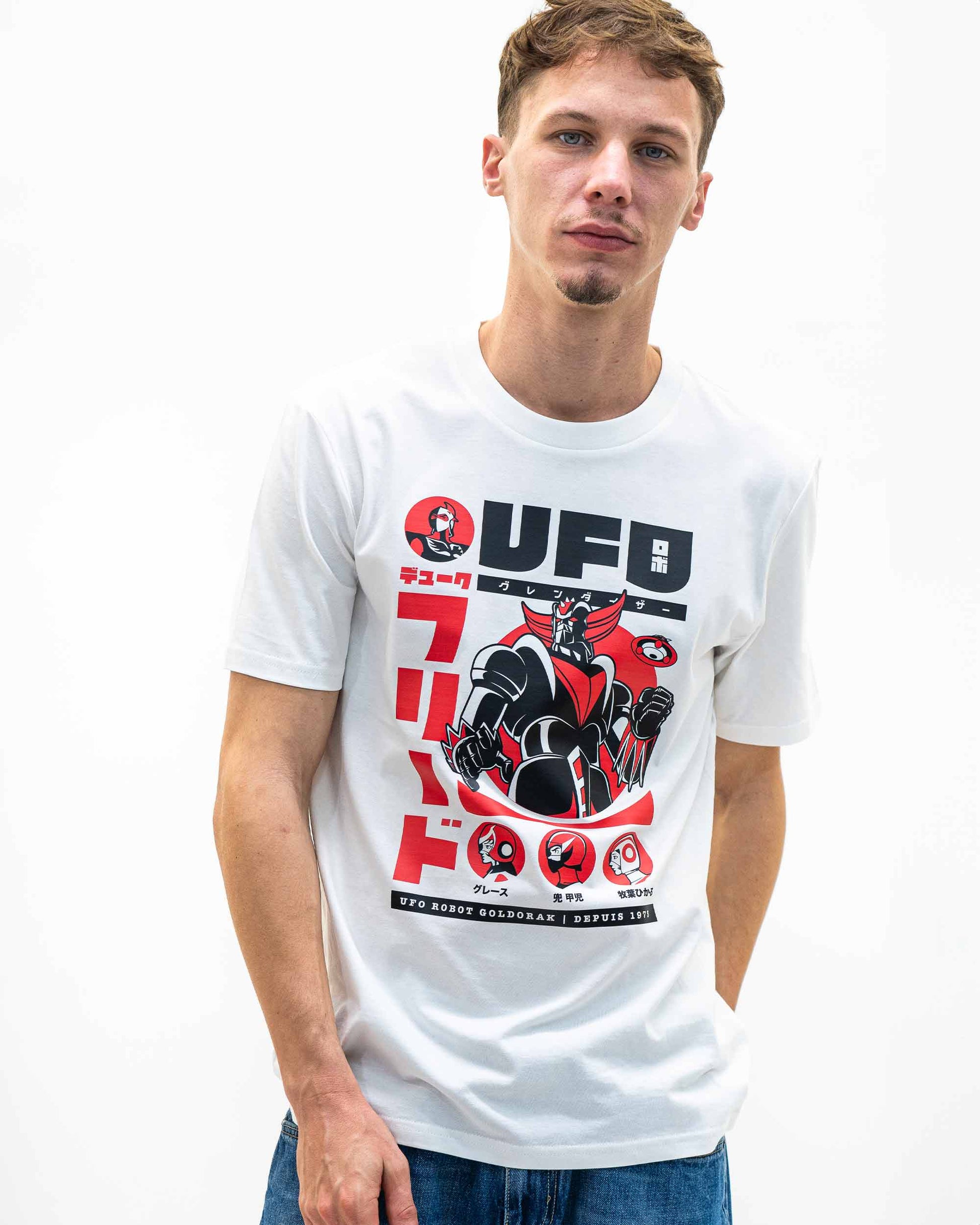 T-shirt retrò Grendizer Mecha Goldorack