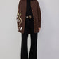 Camicia oversize in gabardine ricamata