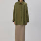 Camicia oversize in raso