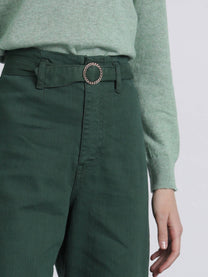 Pantaloni in twill con cintura