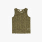 Top in pizzo kaki aderente