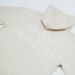 Felpa oversize con cappuccio No Bad Days Club beige