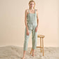 Pantaloni in twill con spille decorative