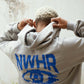Felpa oversize con zip El Ojo in cotone biologico