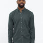Camicia in flanella su misura verde muschio