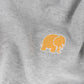 Maglione essenziale in cotone organico grigio mélange
