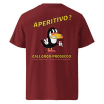 T-shirt unisex in cotone biologico con stampa Aperitivo