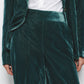 Pantaloni effetto velluto a vita alta
