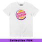 T-shirt Burger Queen con stampa logo ironica