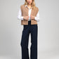 Pantaloni ampi vita alta blu navy Ponata
