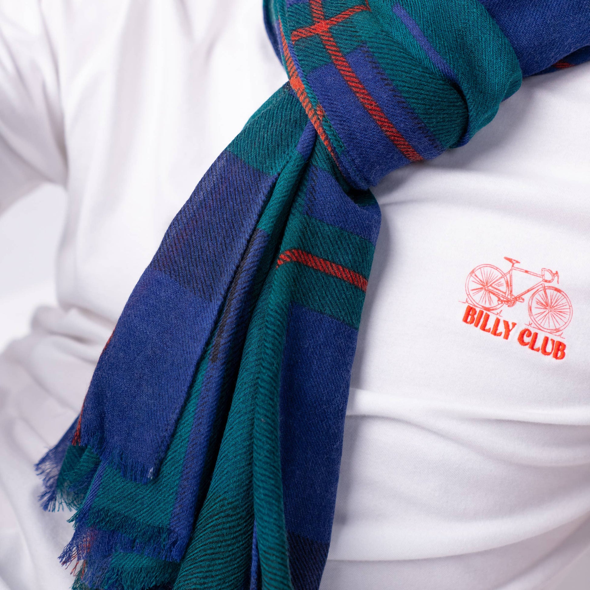 Foulard uomo in 100% lana a quadri Tanguy