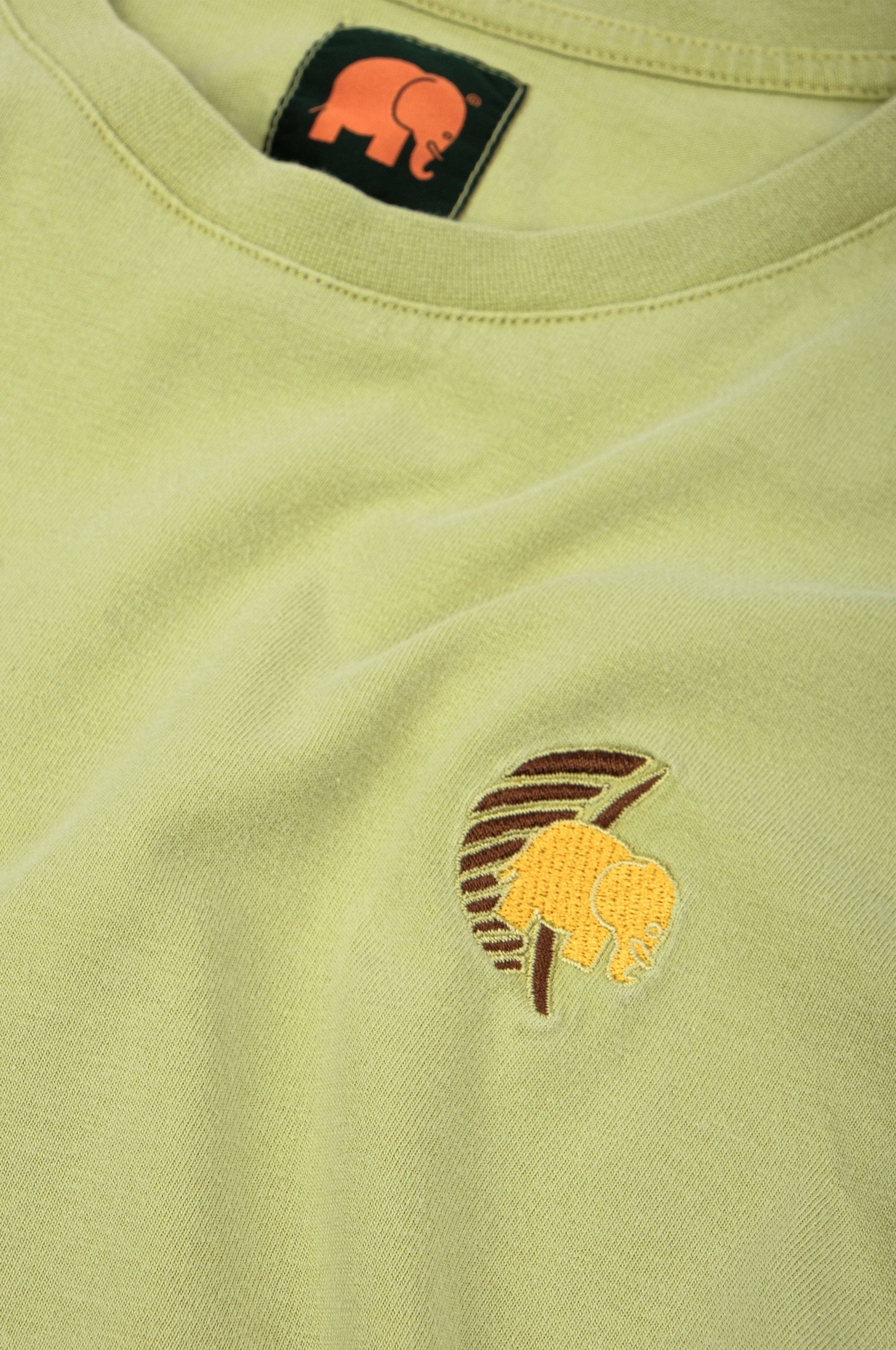 T-shirt pigmentata donna Datil verde palma