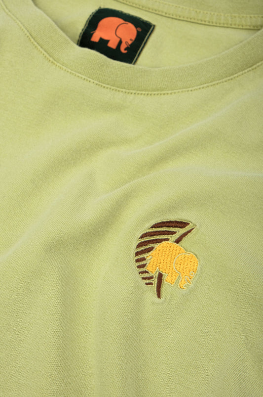 T-shirt pigmentata donna Datil verde palma