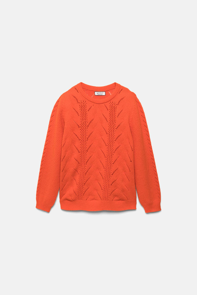 Maglione a maglia strutturata girocollo