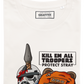 T-shirt unisex con stampa troopers e gattino