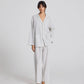 Camicia Nora in cotone biologico a righe blu denim