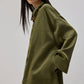 Camicia oversize in raso