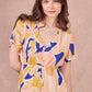 Abito lungo in viscosa stampa Dona