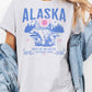 T-shirt oversize grafica Alaska