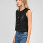 Gilet in similpelle nero Hulysse