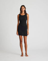 Vestito sottoveste in lana Anis nero