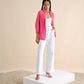 Cardigan in maglia di cotone con maniche ampie