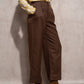 Pantaloni palazzo eleganti a vita alta
