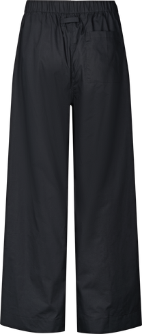 Pantaloni Thilde in popeline di cotone biologico neri
