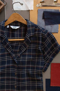 Camicia Innes a quadri spigati Crepuscolo