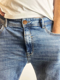 Jeans uomo Lemur Loco Monky lavaggio denim