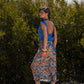 Top crop con scollo drappeggiato