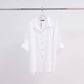 Camicia oversize in cotone ricamata