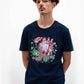 T-shirt unisex in cotone biologico con stampa grafica stile Totoro