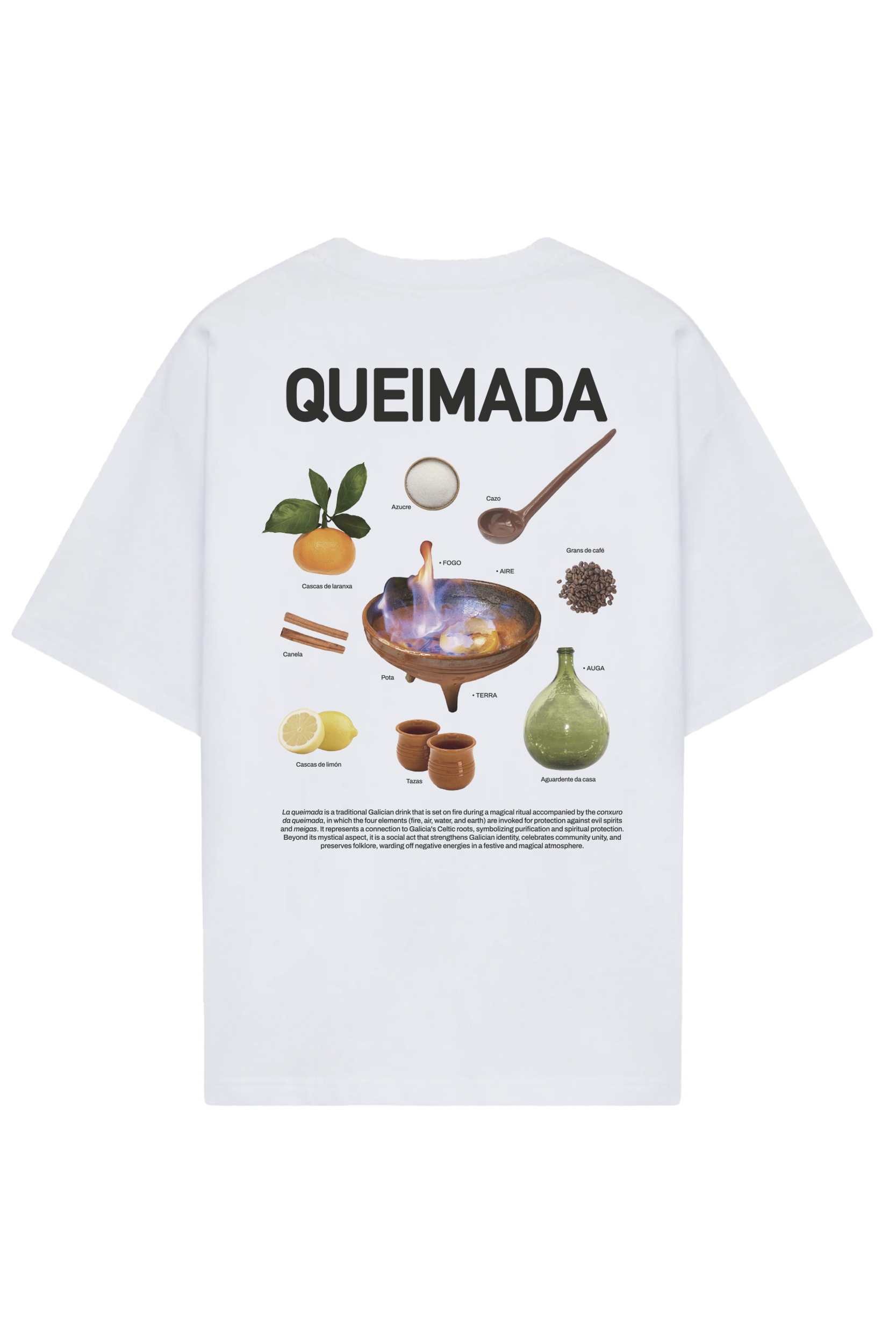 T-shirt oversize Queimada in cotone biologico