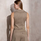 Gilet sartoriale con bottoni da donna