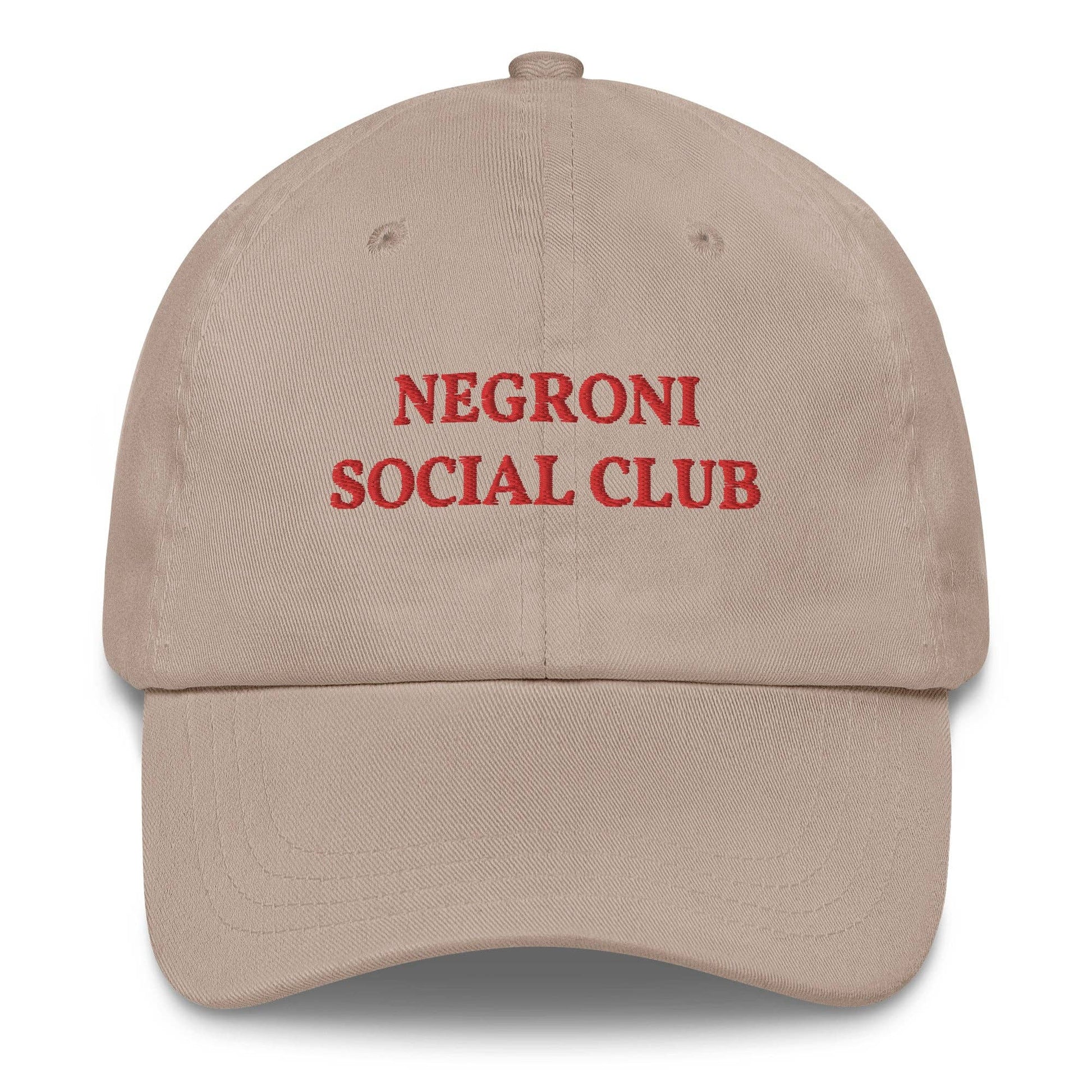 Cappellino da baseball ricamato Negroni Social Club