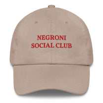 Cappellino da baseball ricamato Negroni Social Club
