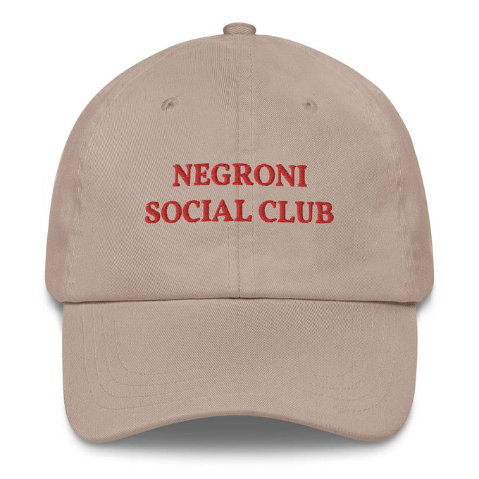 Cappellino da baseball ricamato Negroni Social Club