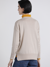 Maglione in maglia con scollo a V relaxed fit