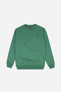Felpa Essential in cotone organico verde Bosforo