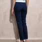 Jeans da donna a vita alta in denim blu