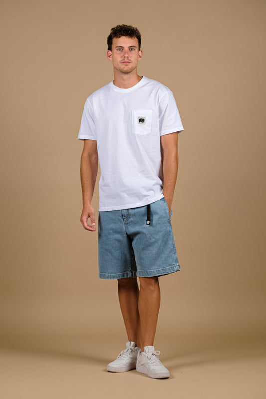 T-shirt organica Life by the Sea bianca