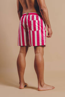 Costume da bagno Beach Club SEAQUAL® a righe fucsia
