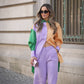 Bermuda culotte in misto lino
