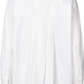 Camicia Bianca in Popeline di Cotone Biologico con Maniche Raglan