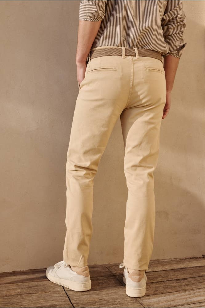 Pantaloni chino slim Joe beige