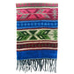 Maxi sciarpa morbida multicolor con frange